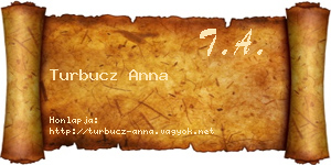 Turbucz Anna névjegykártya