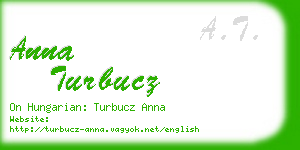 anna turbucz business card